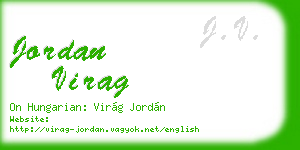 jordan virag business card