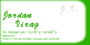 jordan virag business card